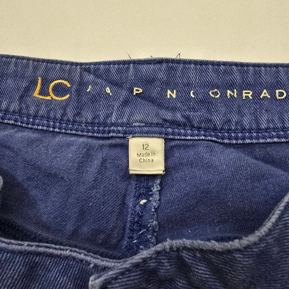 Y2K Distressed Straight Leg Jeans Size 12 Grunge Indie Blue Denim Lowkey Alt - Picture 7 of 13